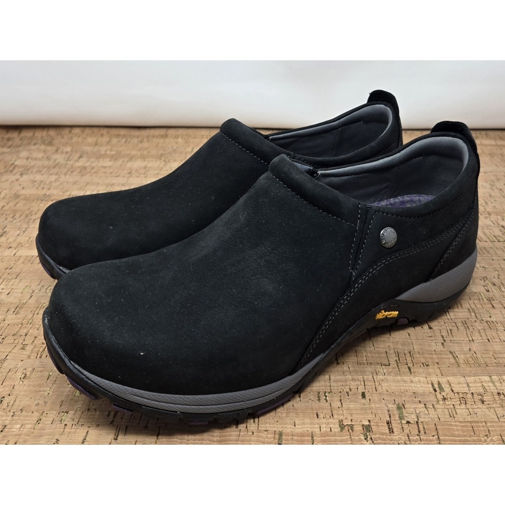 DANSKO Patti Shoes Womens 10.5-11 EU 41‎ Black Nubuck Leather Slip-on Mary Jane